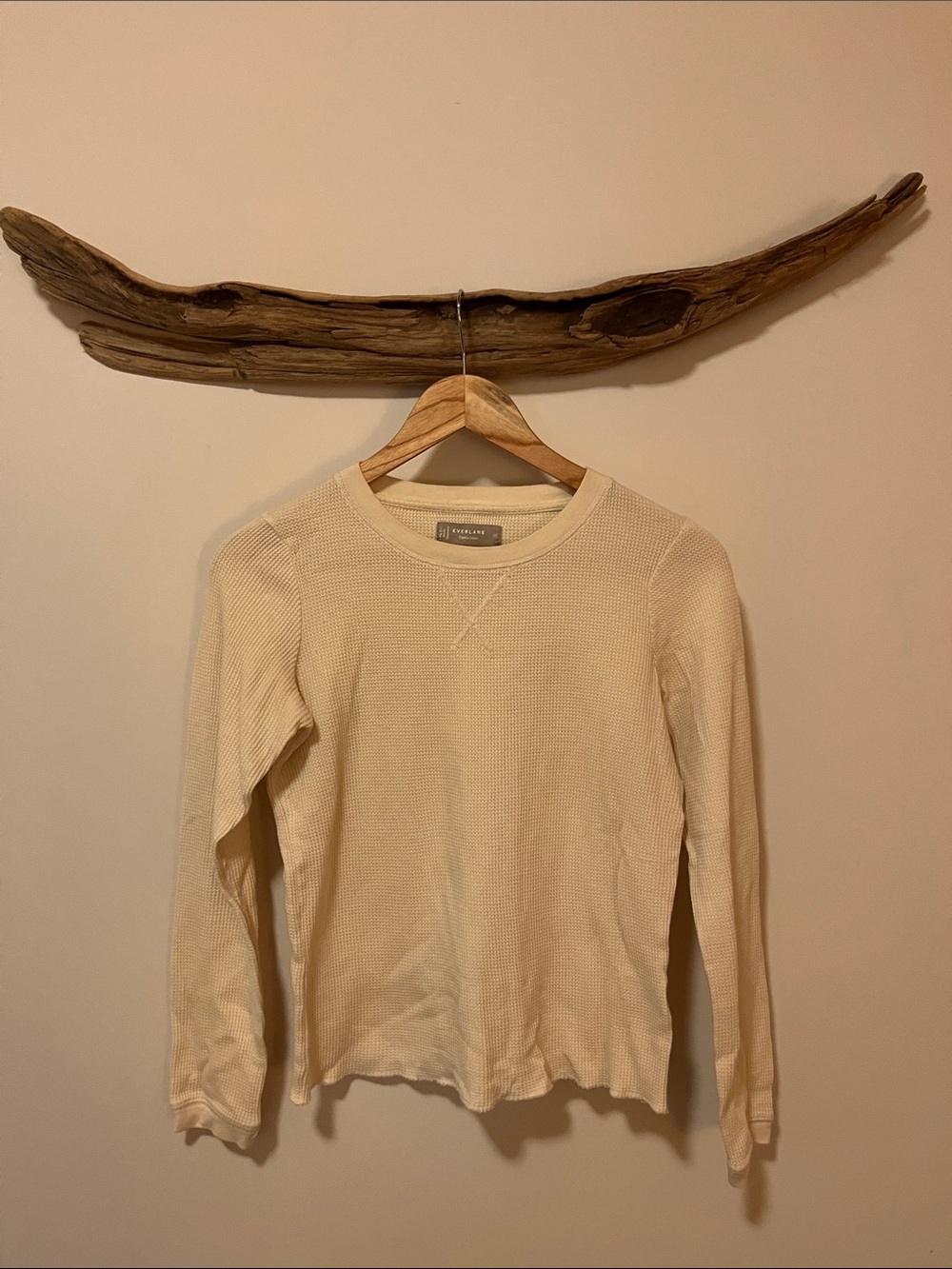 Everlane Organic Cotton Waffle-Knit Long Sleeve